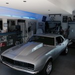 Silver Car in Repair